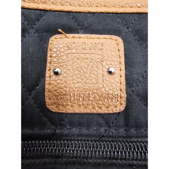 Stone Mountain Multi Pocket Black/Tan Cross-body Purse - Picture 6 of 6